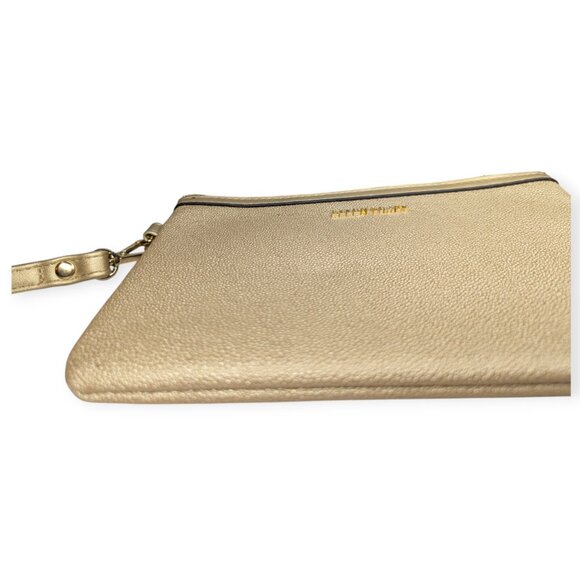 Ellen Tracy Two Piece Stingray Wristlet Set Pewter & Gold Wallet - Picture 11 of 11